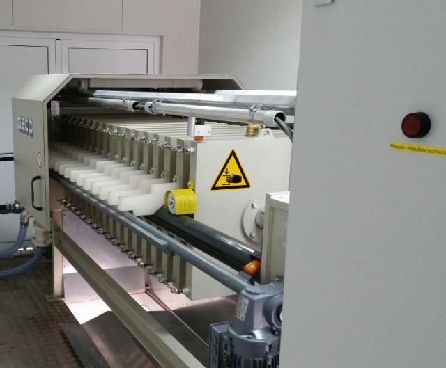 Geco Ecopress suotopuristin harmaan lieteveden puhdistamiseen